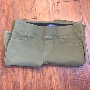 women's green old navy rockstar pants